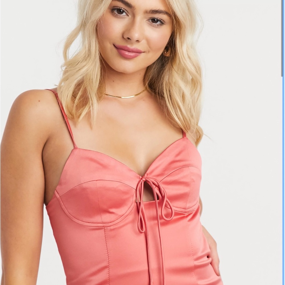 Topshop Coral Dress